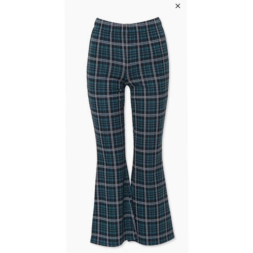 Plaid Flare Pants Size Small